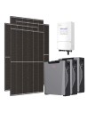 Single-phase photovoltaic kit 6120W 6kW Solis inverter 16.1kWh Weco 5k3 XP lithium battery