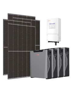 Monofase: vendita all'ingrosso Kit fotovoltaico monofase 6120W inverter 6kW batteria al litio 21.4kWh Weco 5k3 XP Solis
