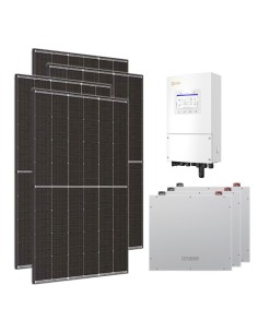 Single-phase photovoltaic kit 5100W 5kW Solis inverter Dyness DL5.0C 15.36kWh lithium battery