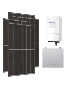 Monofase: vendita all'ingrosso Kit fotovoltaico monofase 6120W inverter 6kW Solis batteria al litio 5.12kWh Dyness DL5.0C