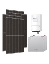 Monofase: vendita all'ingrosso Kit fotovoltaico monofase 6120W inverter 6kW Solis batteria al litio 15.36kWh Dyness DL5.0C