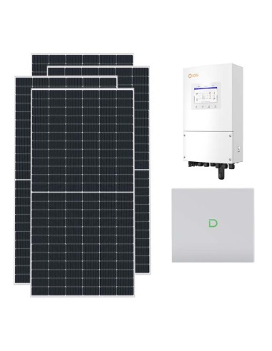 Monofase: vendita all'ingrosso Kit fotovoltaico monofase 7020W inverter 6kW Solis batteria al litio 10.24kWh Dyness Powerbox G2
