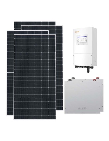 Single-phase photovoltaic kit 5850W 5kW Solis inverter Dyness DL5.0C 10.24kWh lithium battery