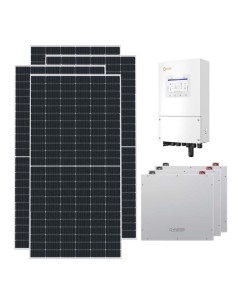 Single-phase photovoltaic kit 7020W 6kW Solis inverter Dyness DL5.0C 15.36kWh lithium battery