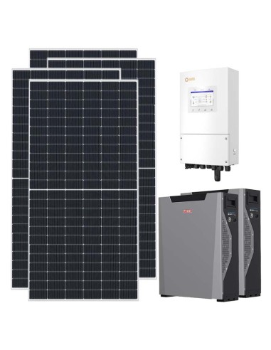 Monofase: vendita all'ingrosso Kit fotovoltaico monofase 7020W inverter 6kW batteria al litio 10.7kWh Weco 5k3 XP Solis