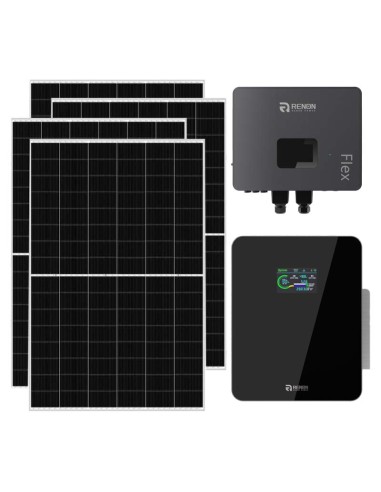 Monofase: vendita all'ingrosso Kit fotovoltaico monofase 6370W inverter 6kW IFL06 litio 5.12kWh Xcellent Renon Power