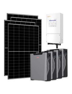 Single-phase photovoltaic kit 6580W 6kW Solis inverter 21.4kWh Weco 5k3 XP lithium storage