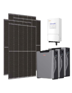 Monofase: vendita all'ingrosso Kit fotovoltaico monofase 5460W inverter 5kW batteria al litio 16.1kWh Weco 5k3 XP Solis