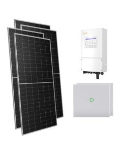 Monofase: vendita all'ingrosso Kit fotovoltaico monofase 7140W inverter 6kW Solis batteria al litio 20.48kWh Dyness Powerbox G2