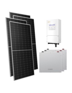 Monofase: vendita all'ingrosso Kit fotovoltaico monofase 5950W inverter 5kW Solis batteria al litio 15.36kWh Dyness DL5.0C