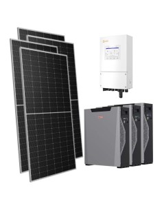 Single-phase photovoltaic kit 5950W 5kW inverter 16.1kWh Weco 5k3 XP lithium battery Solis
