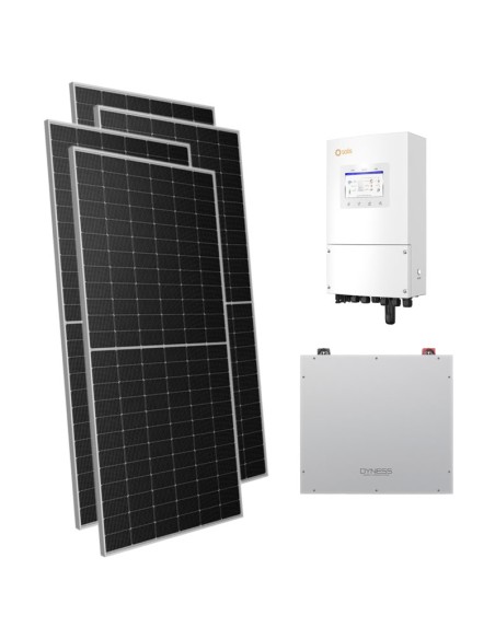Monofase: vendita all'ingrosso Kit fotovoltaico monofase 8330W inverter 8kW Solis batteria al litio 5.12kWh Dyness DL5.0C