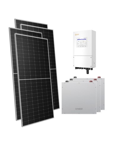Monofase: vendita all'ingrosso Kit fotovoltaico monofase 8330W inverter 8kW Solis batteria al litio 15.36kWh Dyness DL5.0C