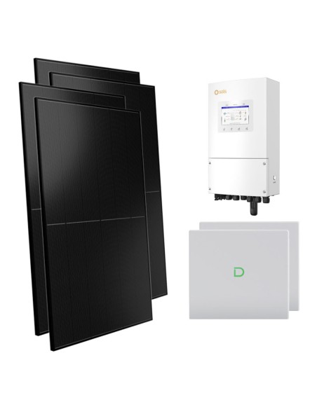 Single-phase photovoltaic kit 5000W 5kW Solis inverter Dyness Powerbox G2 20.48kWh lithium battery