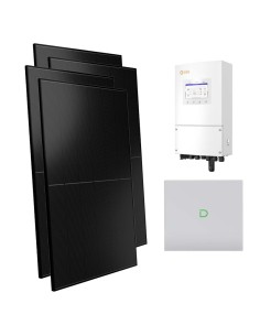 Monofase: vendita all'ingrosso Kit fotovoltaico monofase 6000W inverter 6kW Solis accumulo litio 10.24kWh Dyness Powerbox G2