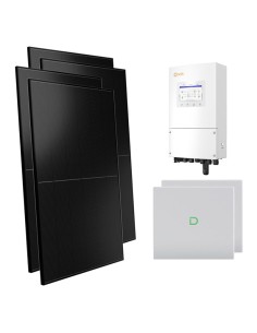 Monofase: vendita all'ingrosso Kit fotovoltaico monofase 6000W inverter 6kW Solis accumulo litio 20.48kWh Dyness Powerbox G2