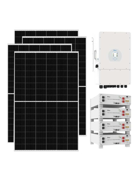 Kit fotovoltaico trifase 12740W inverter 12kW DEYE litio 20.48kWh Pro-B