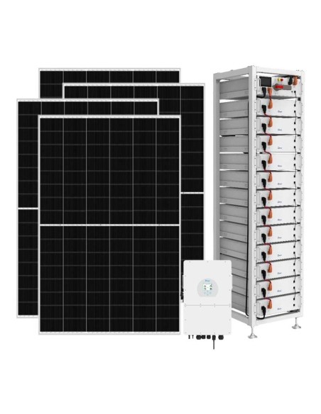 Three-phase photovoltaic kit 20930W inverter 20kW Deye 20.48kWh lithium BOS-G