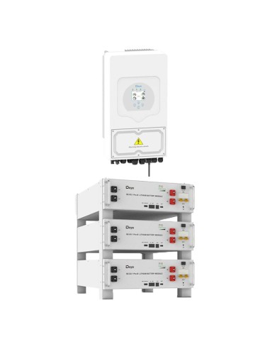 Kit fotovoltaico trifase 12740W inverter 12kW DEYE litio 15.36kWh Pro-B