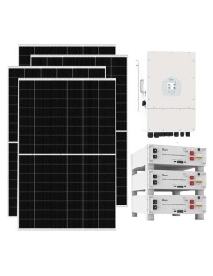 Kit fotovoltaico trifase 12740W inverter 12kW DEYE litio 15.36kWh Pro-B