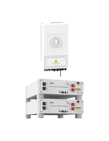 Kit fotovoltaico trifase 12740W inverter 12kW DEYE litio 10.24kWh Pro-B