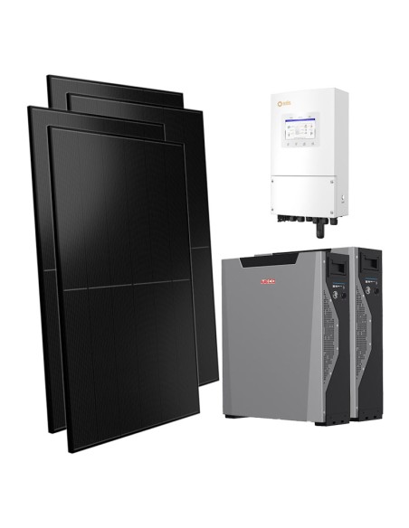 Single-phase photovoltaic kit 5000W 5kW inverter 10.7kWh Weco 5k3 XP lithium battery Solis