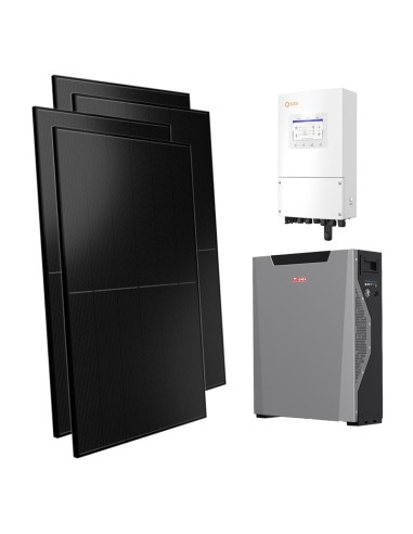 Single-phase photovoltaic kit 6000W 6kW inverter 5.3kWh Weco 5k3 XP lithium battery Solis