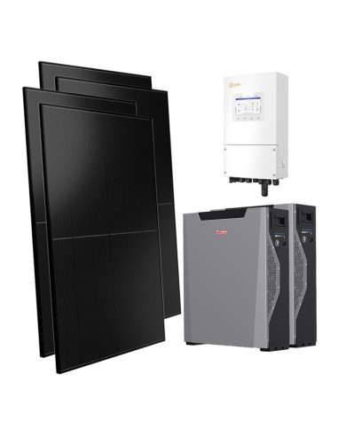 Single-phase photovoltaic kit 6000W 6kW inverter 10.7kWh Weco 5k3 XP lithium battery Solis