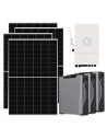 Three-phase photovoltaic kit 12740W inverter 12kW Deye 16.11kWh lithium Weco