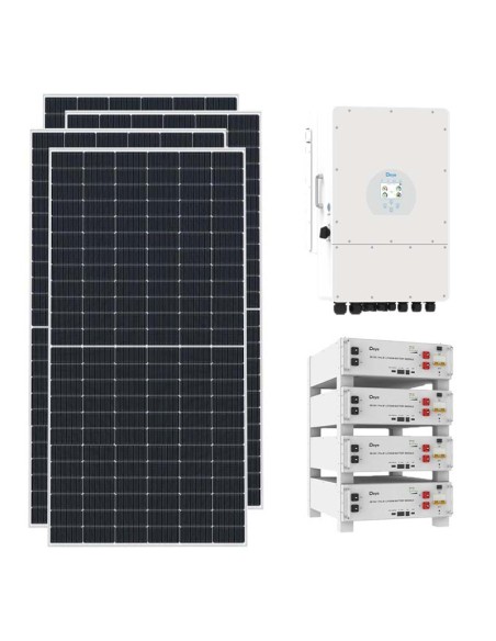 Kit fotovoltaico trifase 12870W inverter 12kW DEYE litio 20.48kWh Pro-B