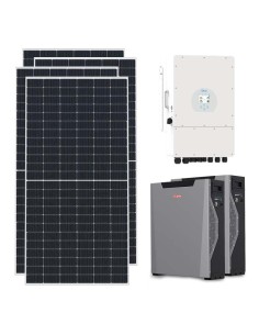 Three-phase photovoltaic kit 12870W inverter 12kW Deye 10.74kWh lithium Weco