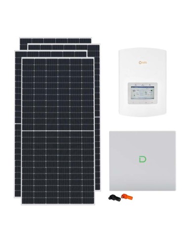 Single-phase photovoltaic kit 3510W 3kW inverter Solis 10.24kWh lithium battery Dyness Powerbox G2