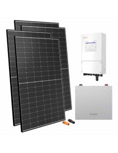 Monofase: vendita all'ingrosso Kit fotovoltaico monofase 5400W inverter 5kW Solis accumulo litio 5.12kWh Dyness DL5.0C