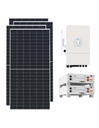 Kit fotovoltaico trifase 12870W inverter 12kW DEYE litio 10.24kWh Pro-B
