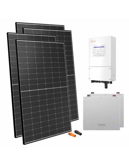 Single-phase photovoltaic kit 5400W 5kW Solis inverter Dyness DL5.0C 10.24kWh lithium storage