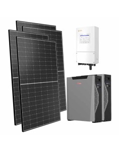 Single-phase photovoltaic kit 6300W 6kW Solis inverter 10.7kWh Weco 5k3 XP lithium battery