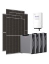 Monofase: vendita all'ingrosso Kit fotovoltaico monofase 5400W inverter 5kW accumulo litio 21.4kWh Weco 5k3 XP Solis