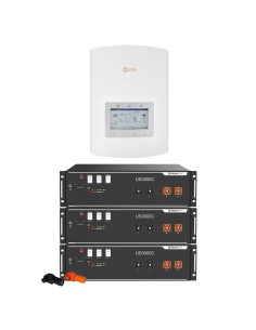 Sistema di accumulo monofase inverter 5kW Solis + 3 batterie al litio Pylontech US3000C 3.5kWh | PuntoEnergia Italia