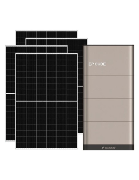 6370W single phase photovoltaic kit 6kW EP CUBE inverter 10kWh CanadianSolar lithium battery