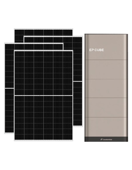 6370W single phase photovoltaic kit 6kW EP CUBE inverter 15kWh CanadianSolar lithium battery