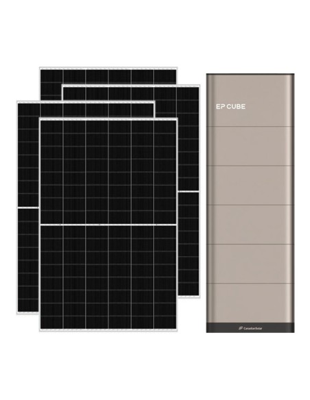 6370W single phase photovoltaic kit 6kW EP CUBE inverter 20kWh CanadianSolar lithium battery