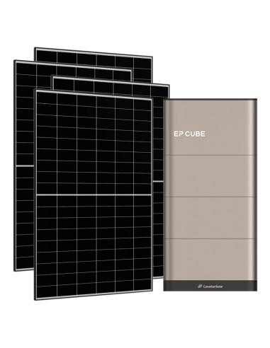 6580W single phase photovoltaic kit 6kW EP CUBE inverter 10kWh CanadianSolar lithium battery