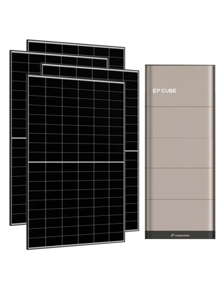 6580W single phase photovoltaic kit 6kW EP CUBE inverter 15kWh CanadianSolar lithium battery