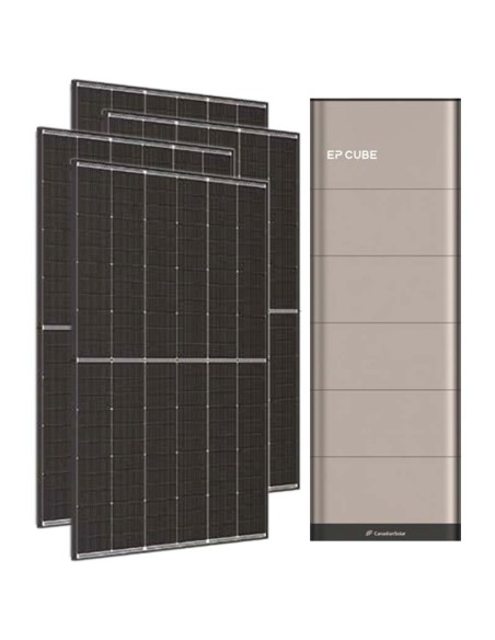 6520W single phase photovoltaic kit 6kW EP CUBE inverter 20kWh CanadianSolar lithium battery