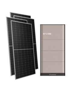 Monofase: vendita all'ingrosso Kit fotovoltaico monofase 7140W inverter 6kW EP CUBE batteria al litio 15kWh CanadianSolar