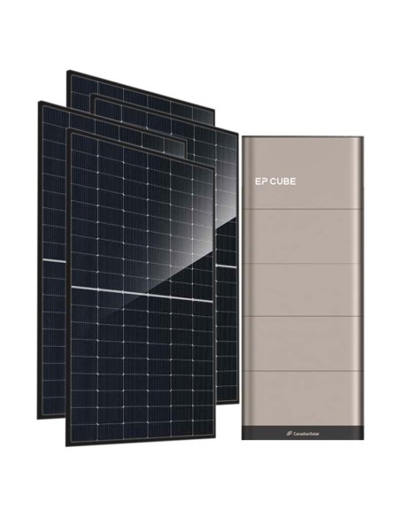 6440W single phase photovoltaic kit 6kW EP CUBE inverter 15kWh CanadianSolar lithium battery