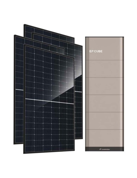 6440W single phase photovoltaic kit 6kW EP CUBE inverter 20kWh CanadianSolar lithium battery
