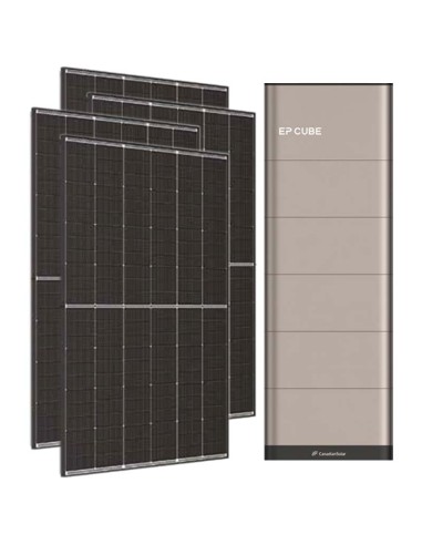Monofase: vendita all'ingrosso Kit fotovoltaico monofase 6300W inverter 6kW EP CUBE batteria al litio 20kWh CanadianSolar