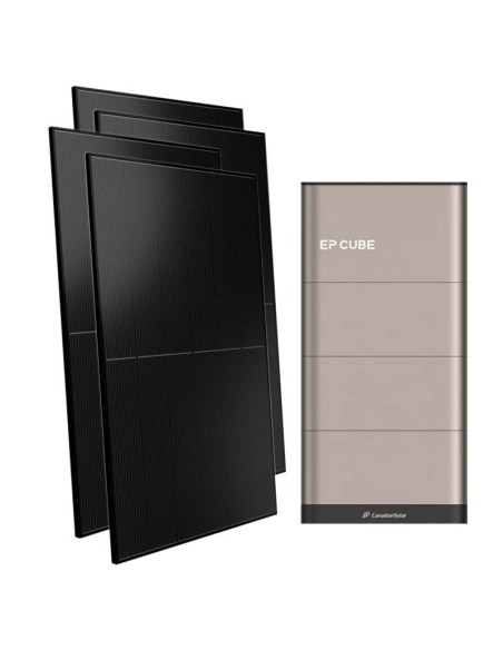 Monofase: vendita all'ingrosso Kit fotovoltaico monofase 6000W inverter 6kW EP CUBE batteria al litio 10kWh CanadianSolar