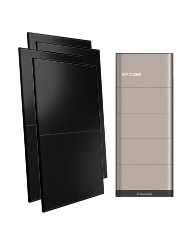 Monofase: vendita all'ingrosso Kit fotovoltaico monofase 6000W inverter 6kW EP CUBE batteria al litio 15kWh CanadianSolar
